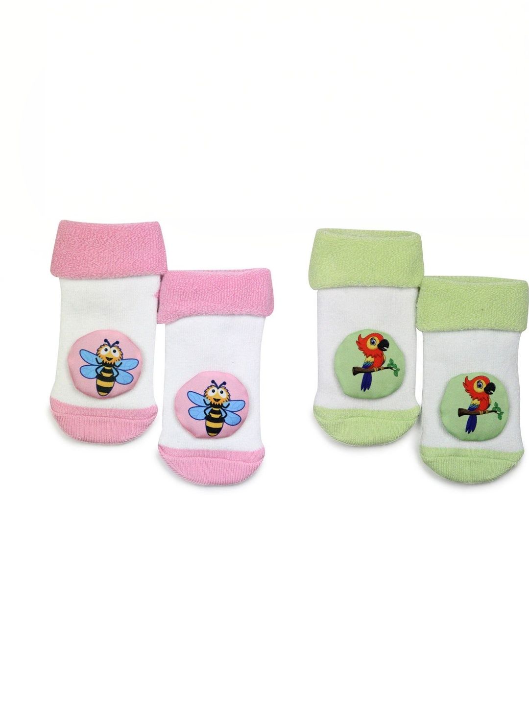 SOXBAE Infants Pack Of 2 Patterned Ankle Length Socks-picture-48