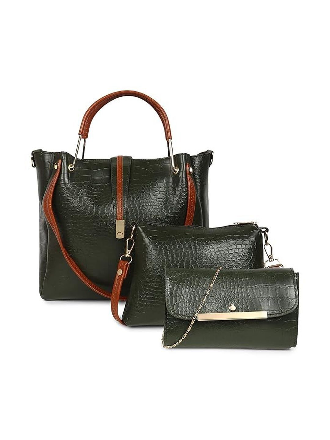 DANIEL CLARK Textured PU Structured Handheld Bag-picture-39