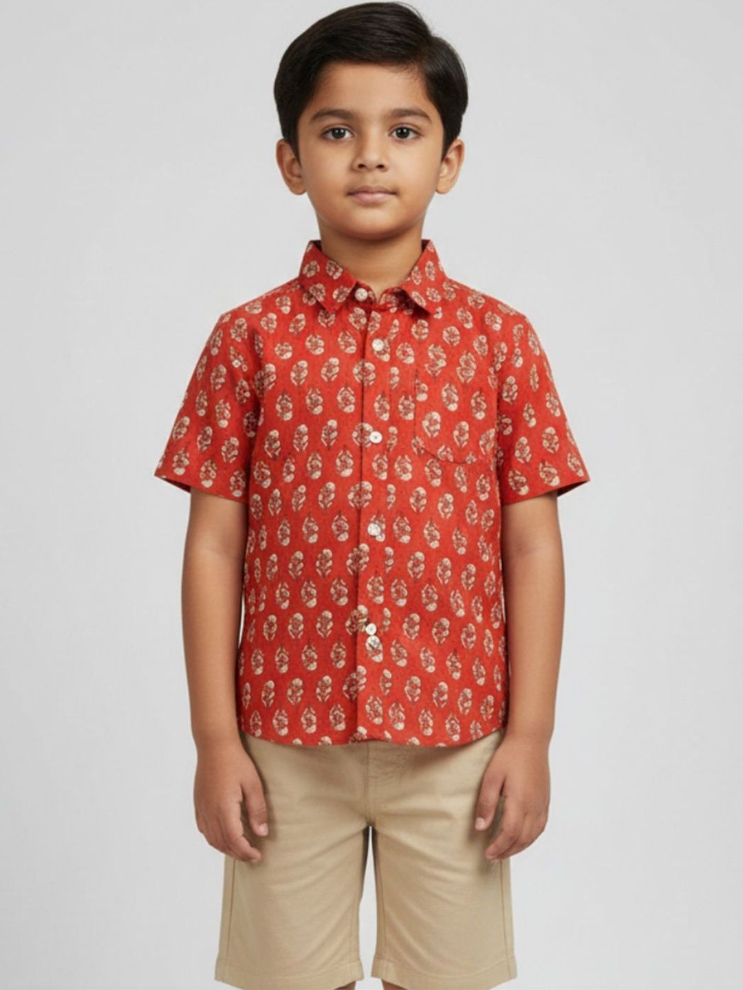 Biglilpeople Boys Floral Printed Casual Shirt-picture-28