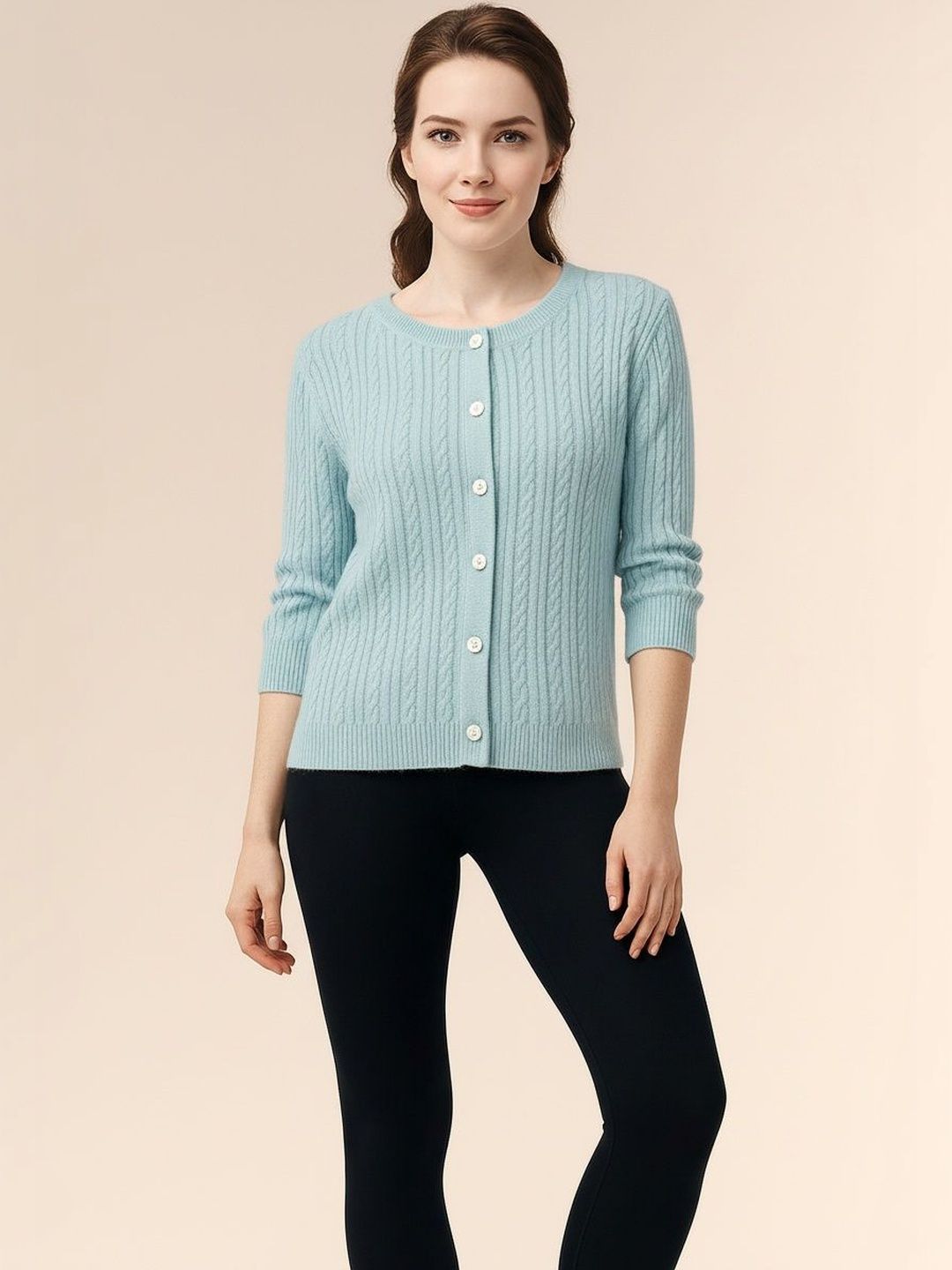 METTLE Women Cable Knit Cardigan-picture-26