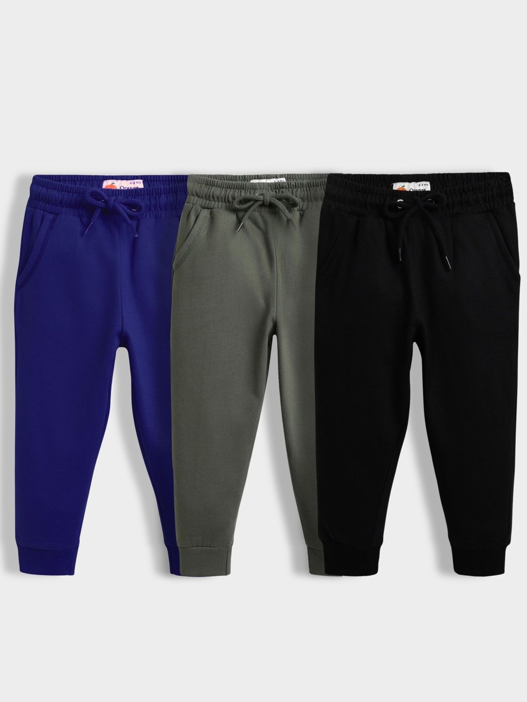 Orange Sugar Kids Pack Of 3 Mid-Rise Joggers-picture-44
