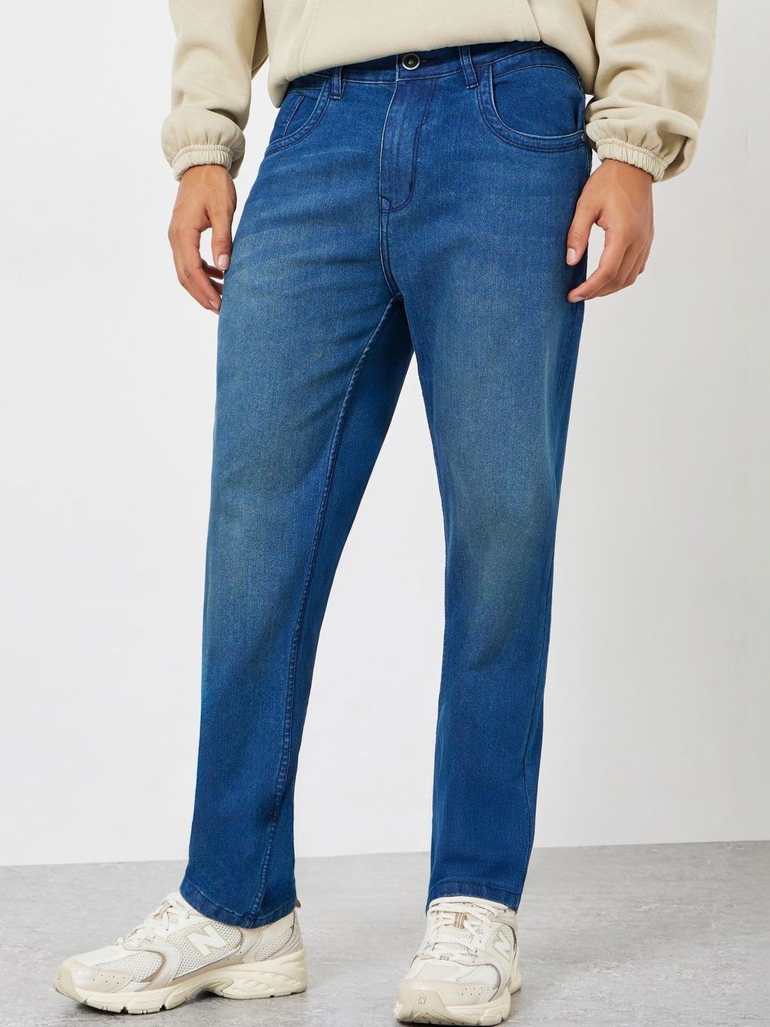 Styli Men Regular Fit Mid-Rise Light Fade Jeans-picture-34