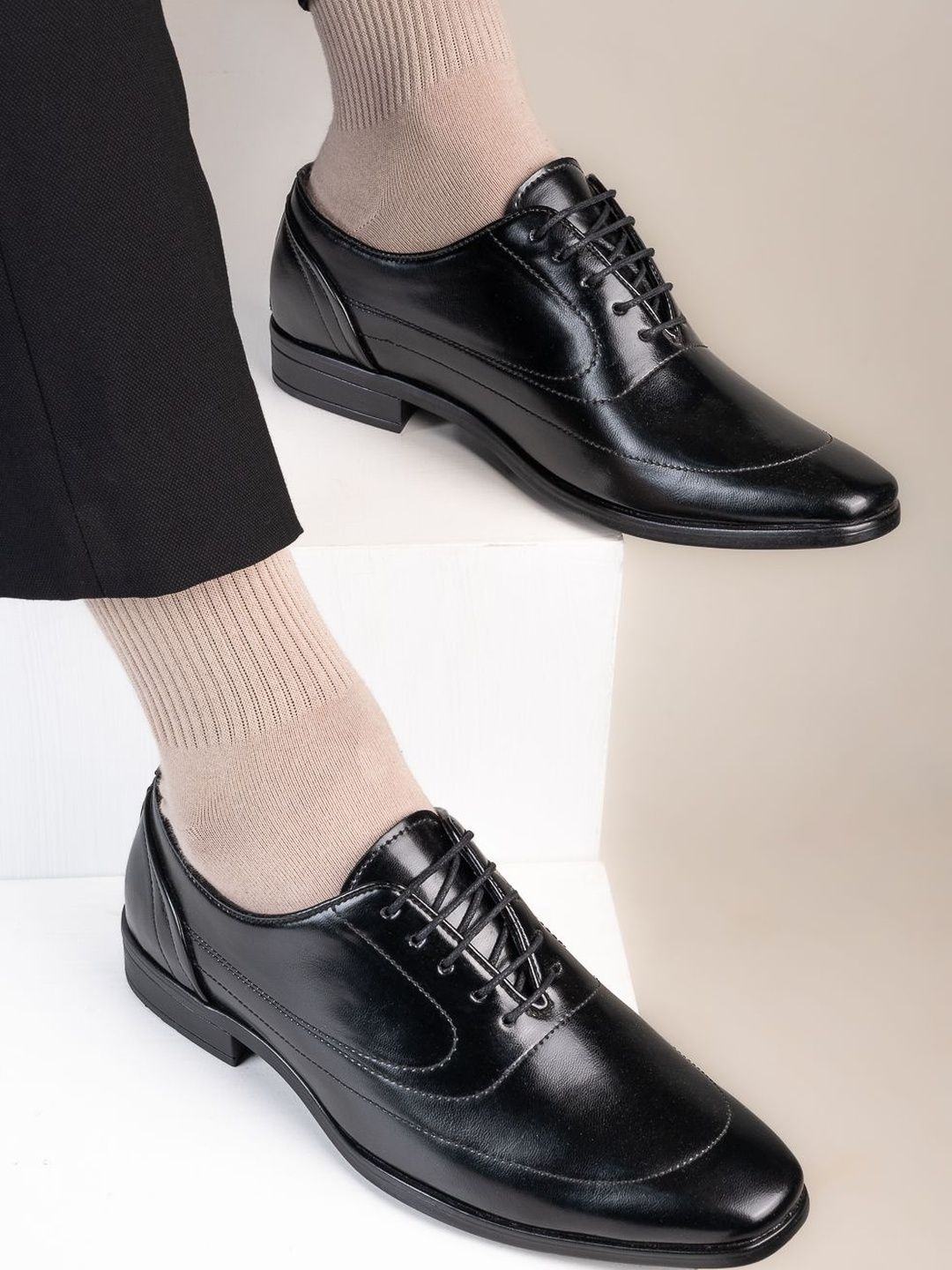 INVICTUS Men Round Toe Lace-Ups Derbys Formal Shoes-picture-21