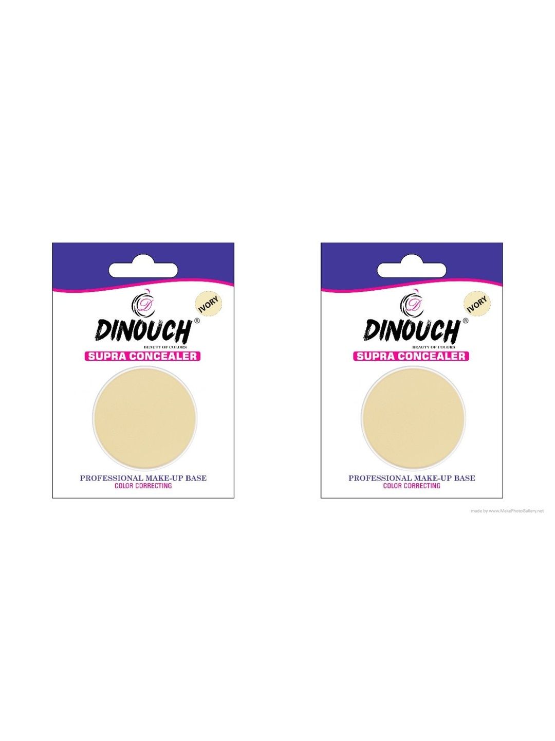 DINOUCH Set Of 4 Supra Makeup Base Concealer - Ivory-image-43