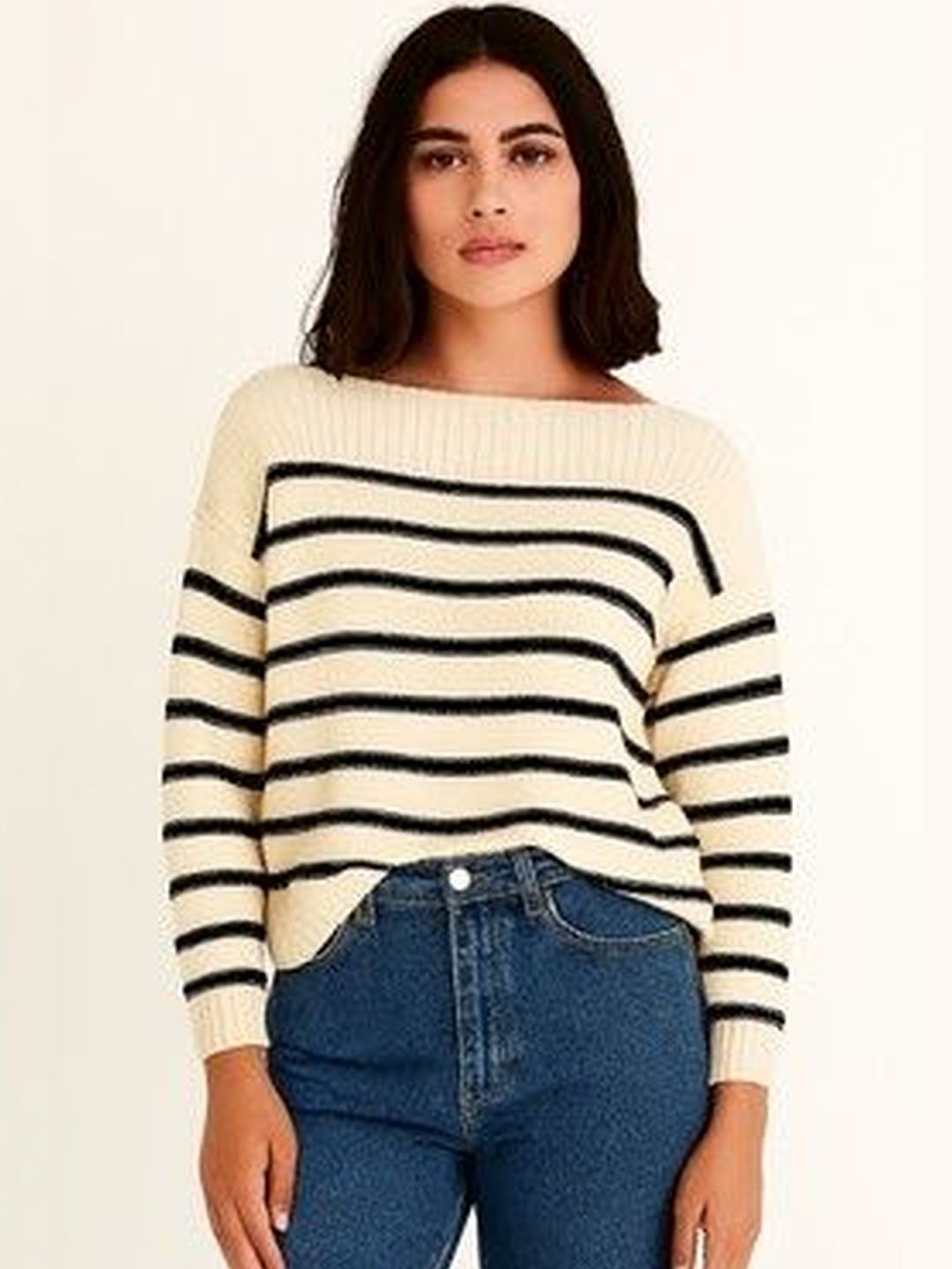 NoBarr Women Striped Pullover