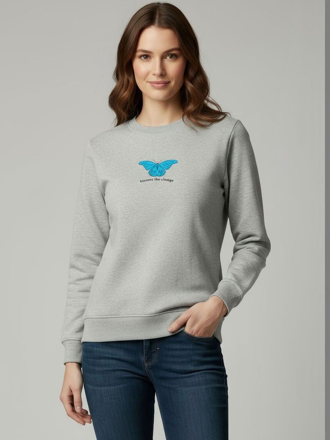 Calm Down Women Printed Sweatshirt-picture-10