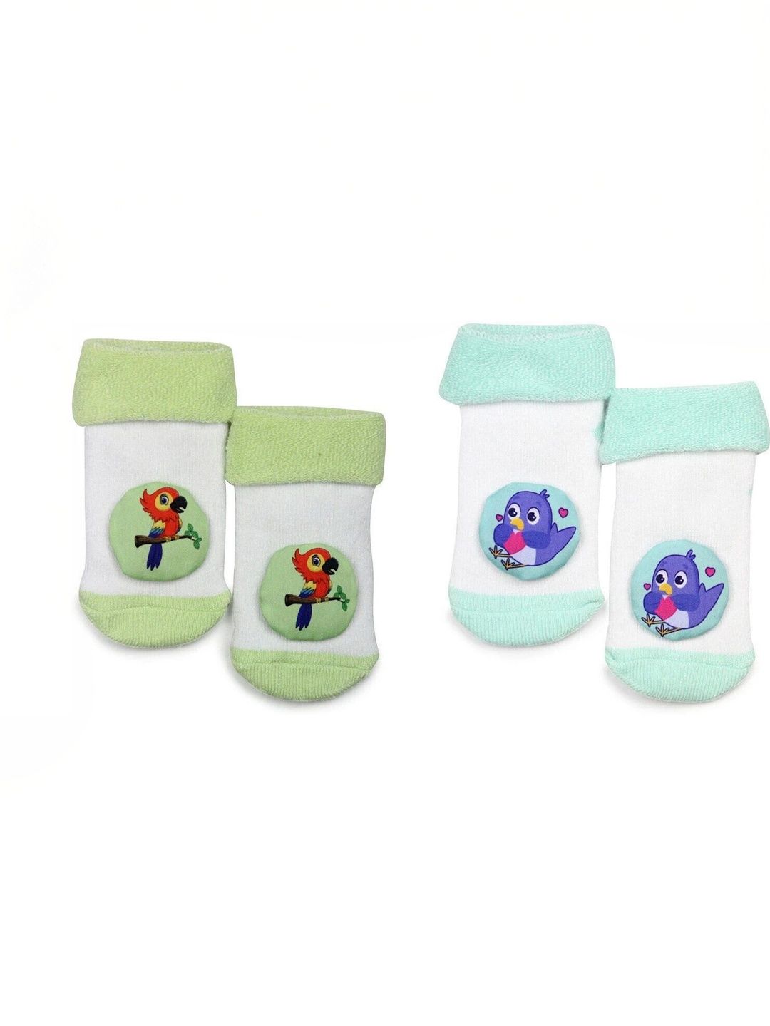 SOXBAE Infants Pack Of 2 Patterned Ankle Length Socks-picture-57
