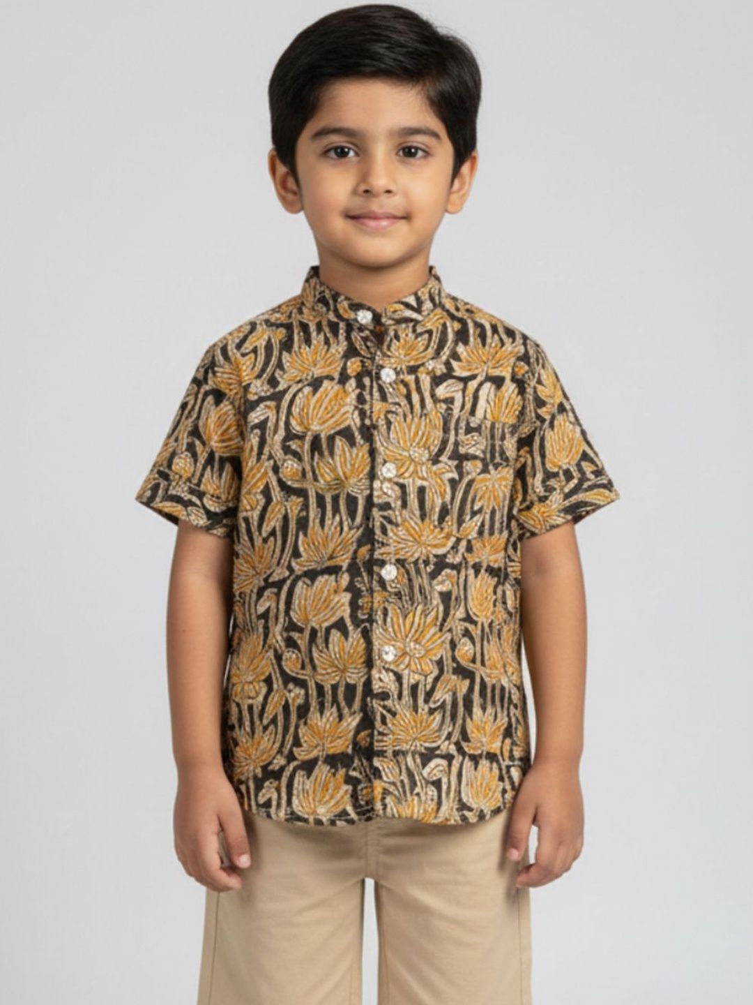 Biglilpeople Boys Floral Printed Casual Shirt-picture-27