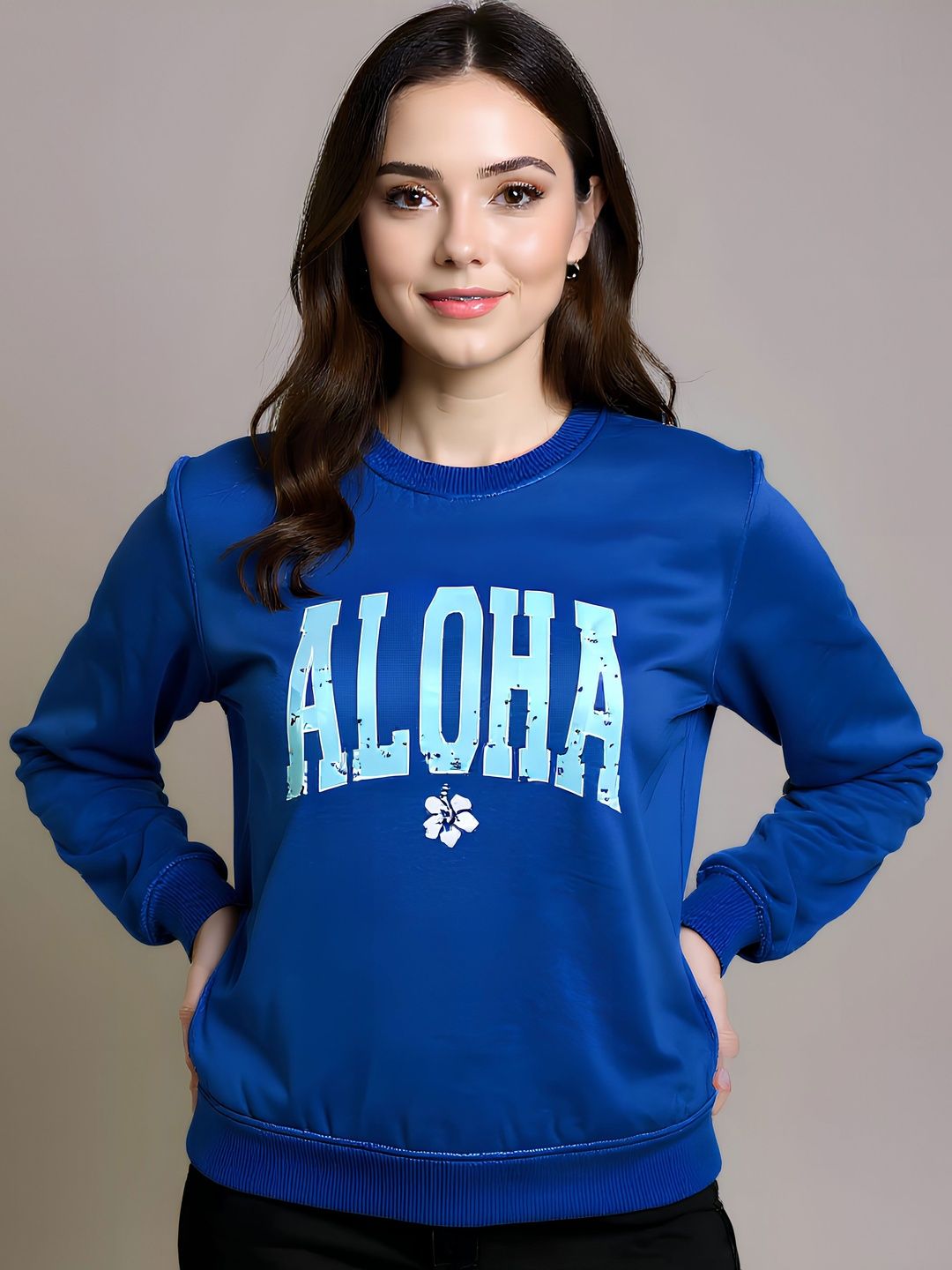 Calm Down Women Printed Sweatshirt-picture-36