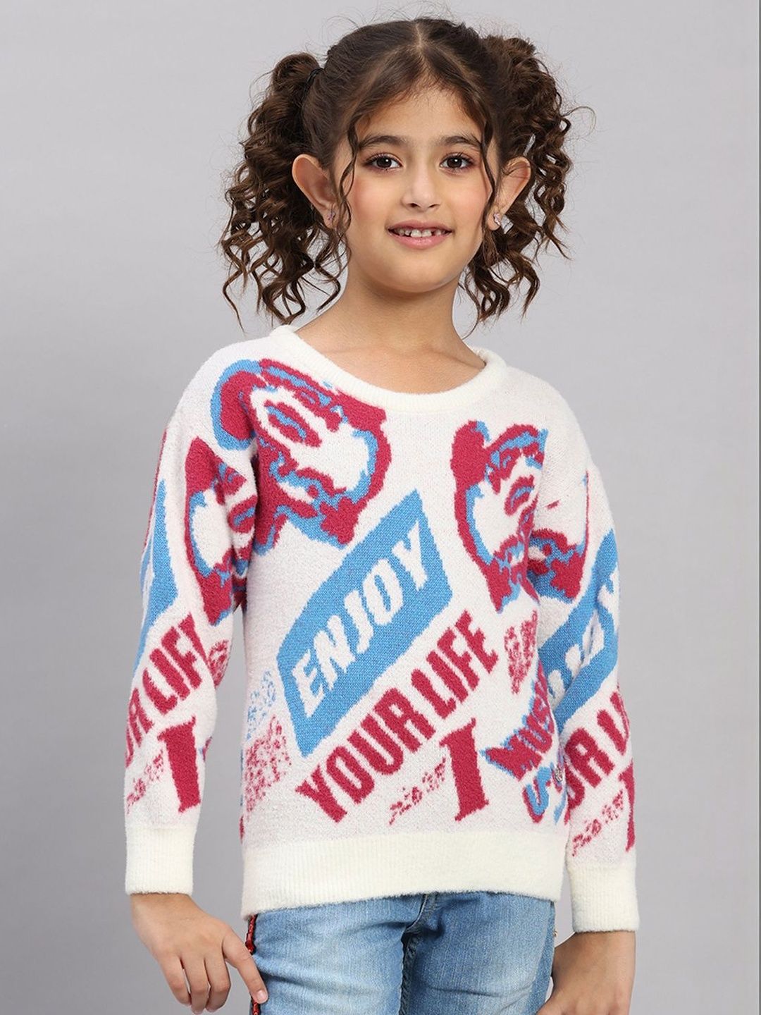 Monte Carlo Girls Typography Printed Woollen Pullover-picture-24