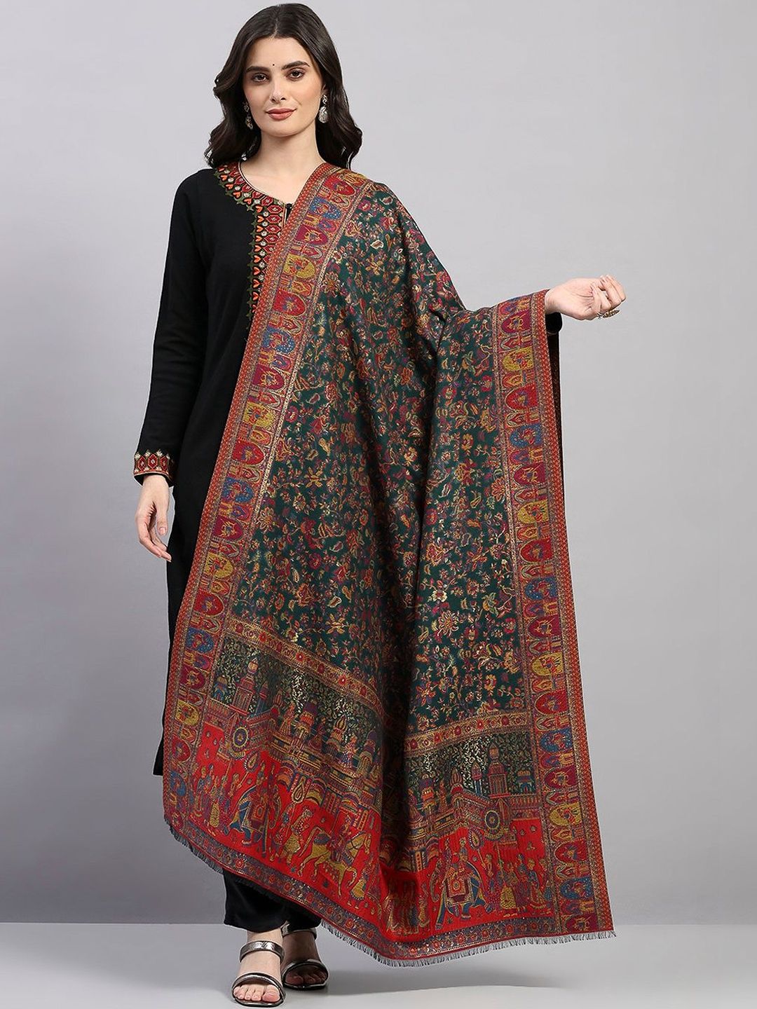 Monte Carlo Floral Printed Shawl-picture-27