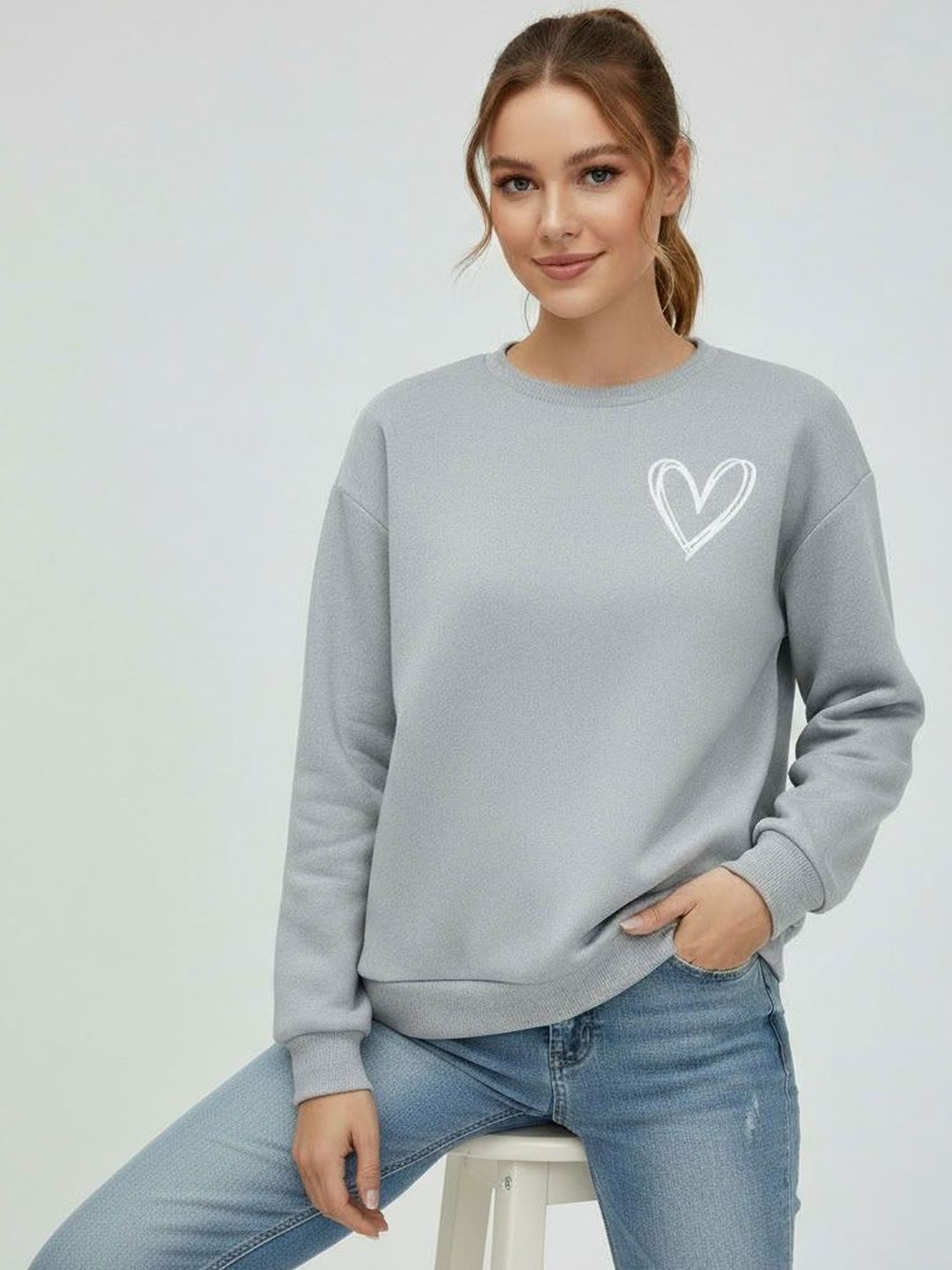 Calm Down Women Printed Sweatshirt-picture-28