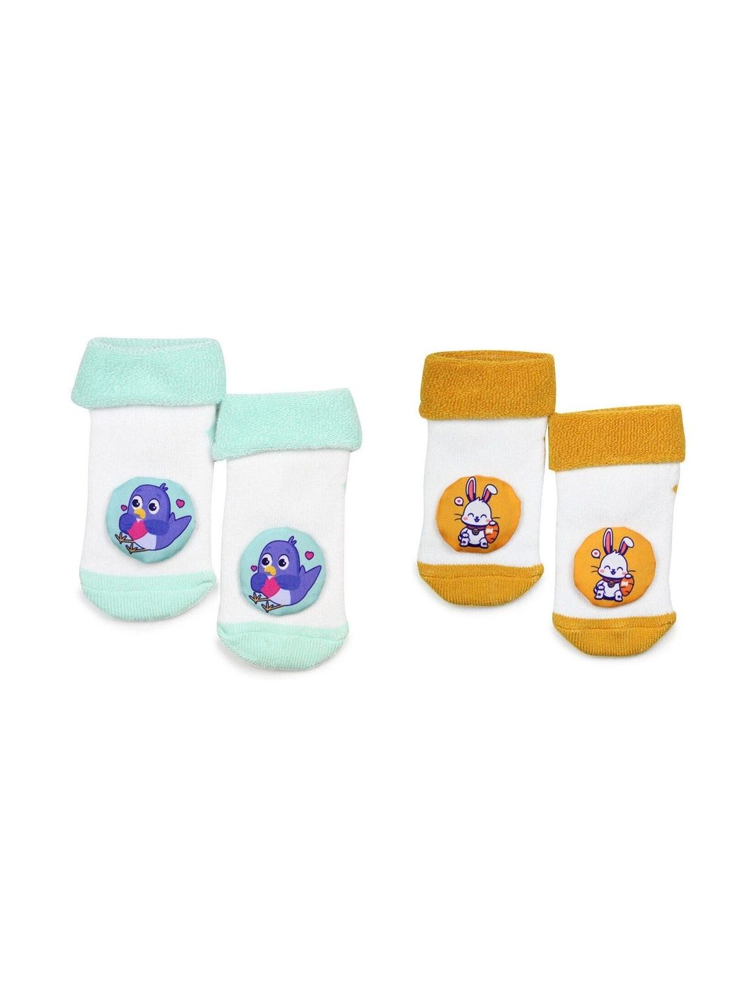 SOXBAE Infants Pack Of 2 Patterned Ankle Length Socks-picture-11