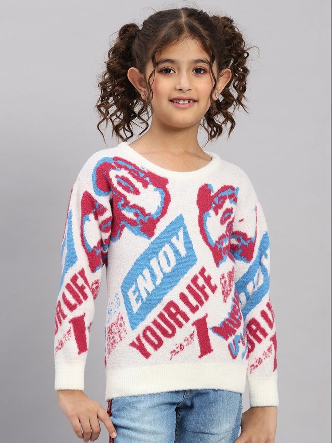 Monte Carlo Girls Typography Printed Woollen Pullover-picture-23