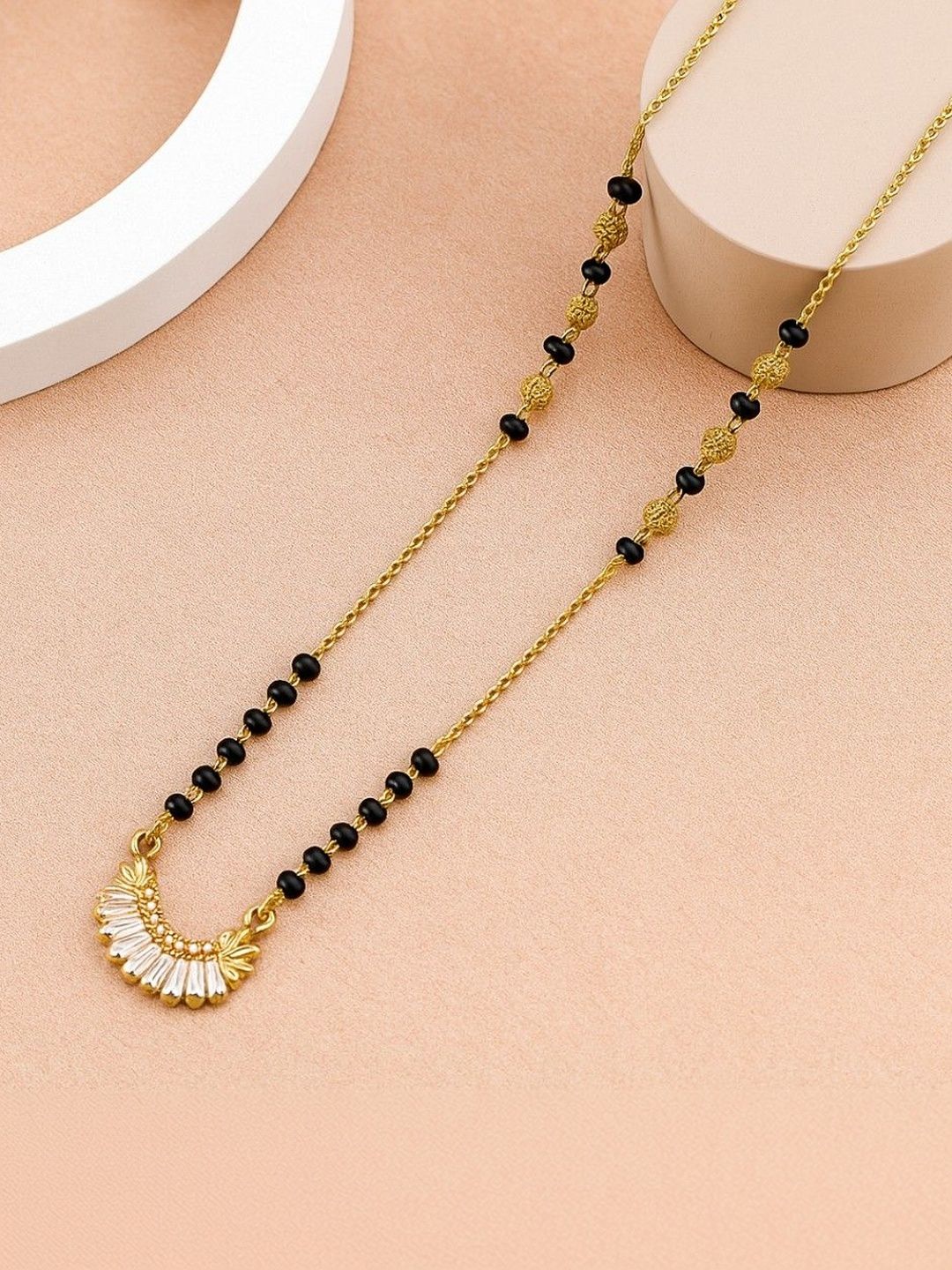 VIEN Gold-Plated Zircon Mangalsutra-picture-38