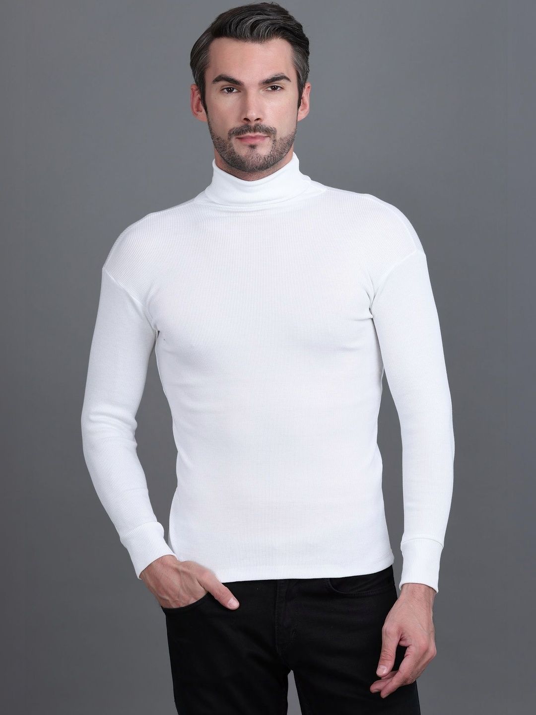Moda Rapido Men Ribbed Woollen Pullover-picture-43