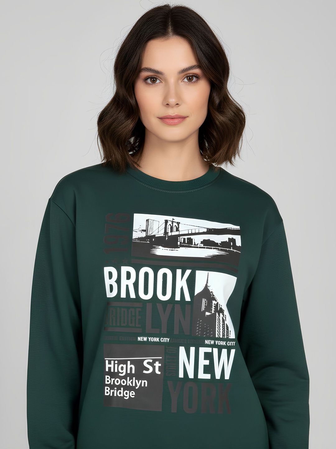 Calm Down Women Printed Sweatshirt-picture-29