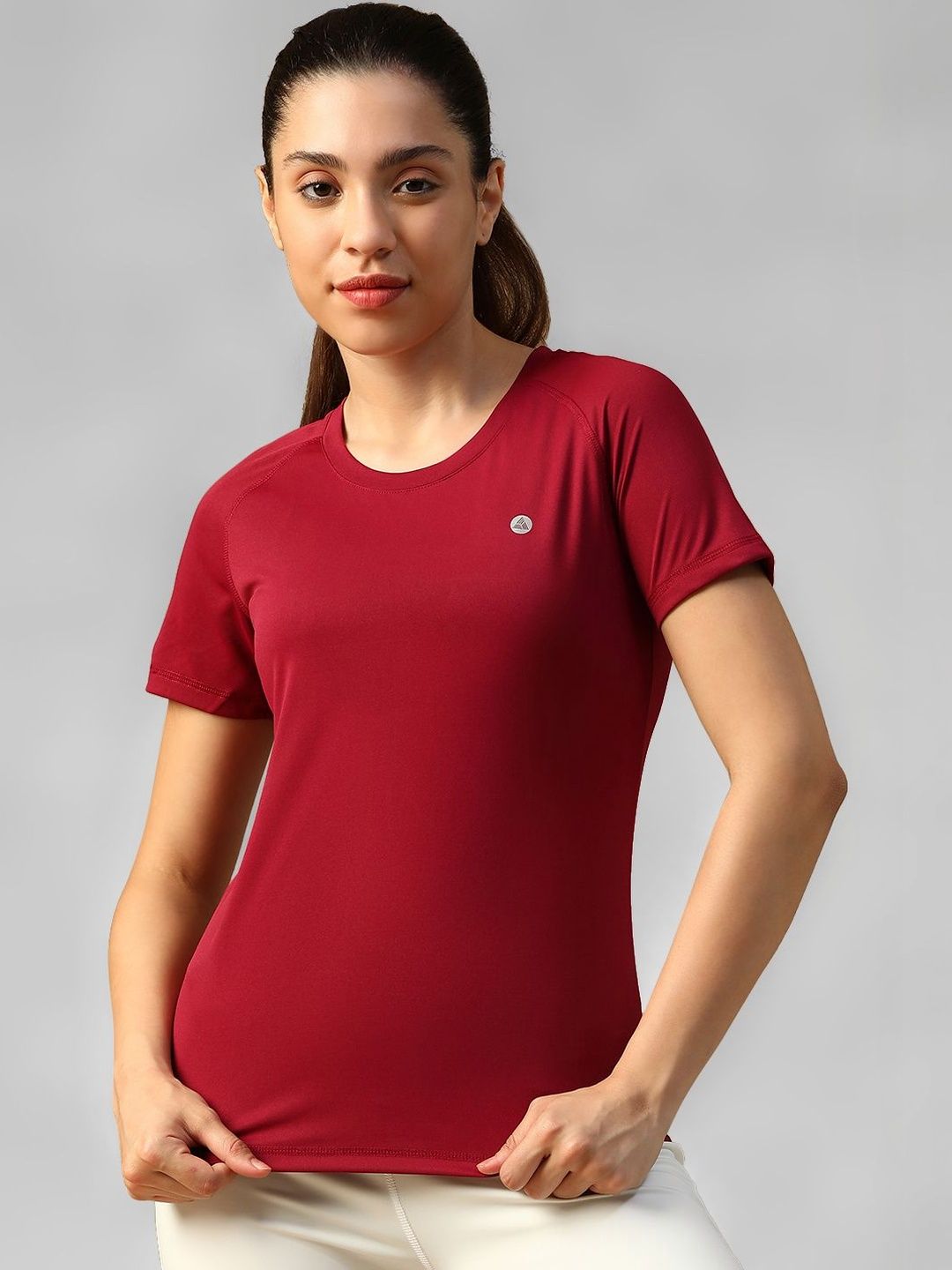 ATHLISIS Women Brand Logo e-Dry Slim Fit T-shirt-picture-39