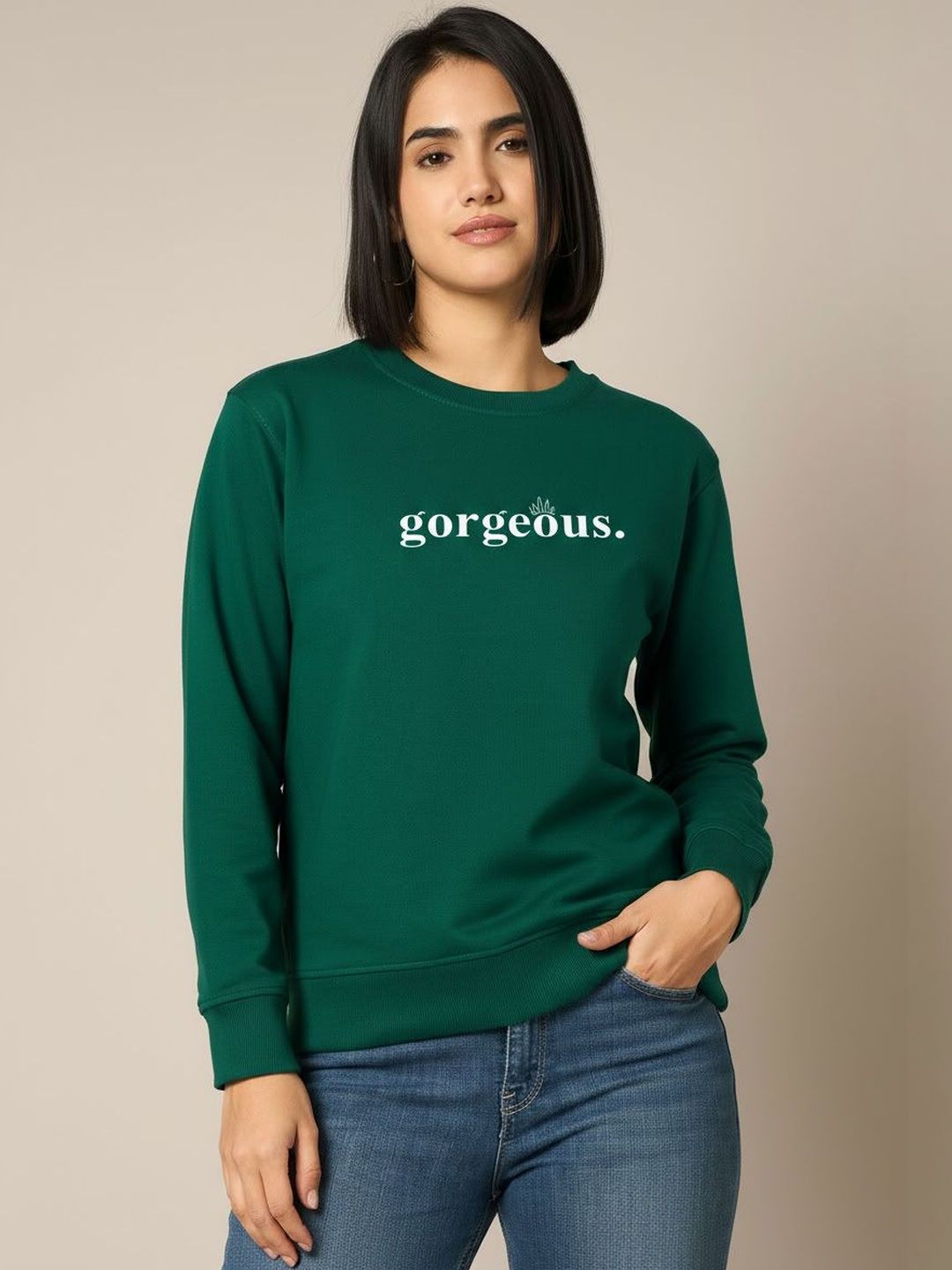 Calm Down Women Printed Sweatshirt-picture-41