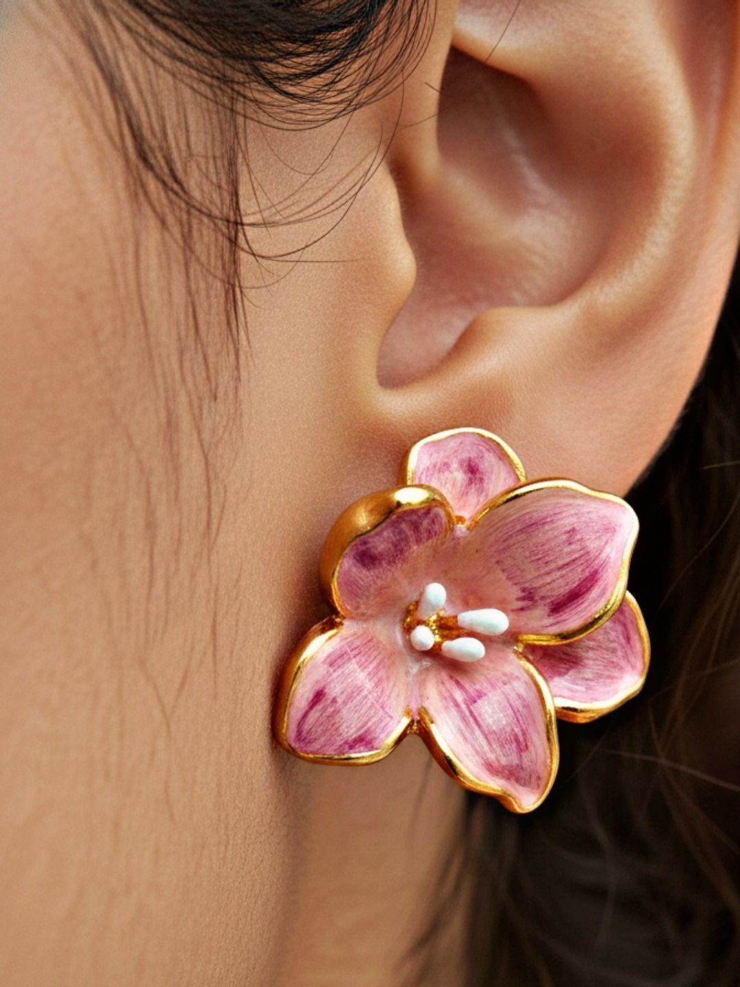 FIMBUL Floral Studs Earrings-picture-31