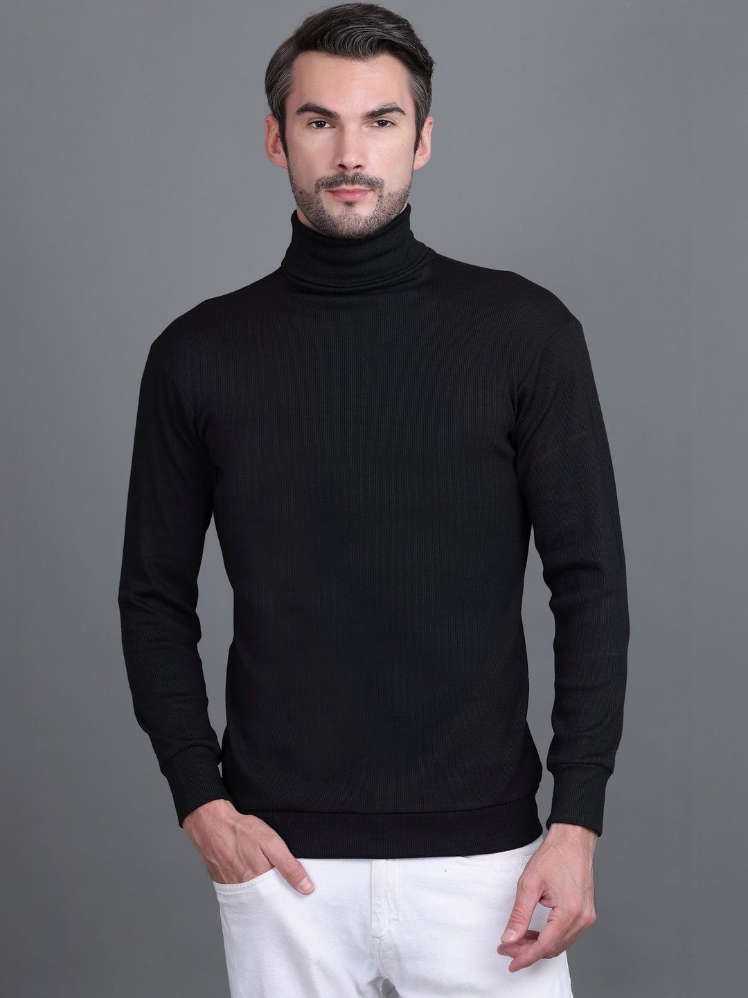Moda Rapido Men Ribbed Woollen Pullover-picture-53