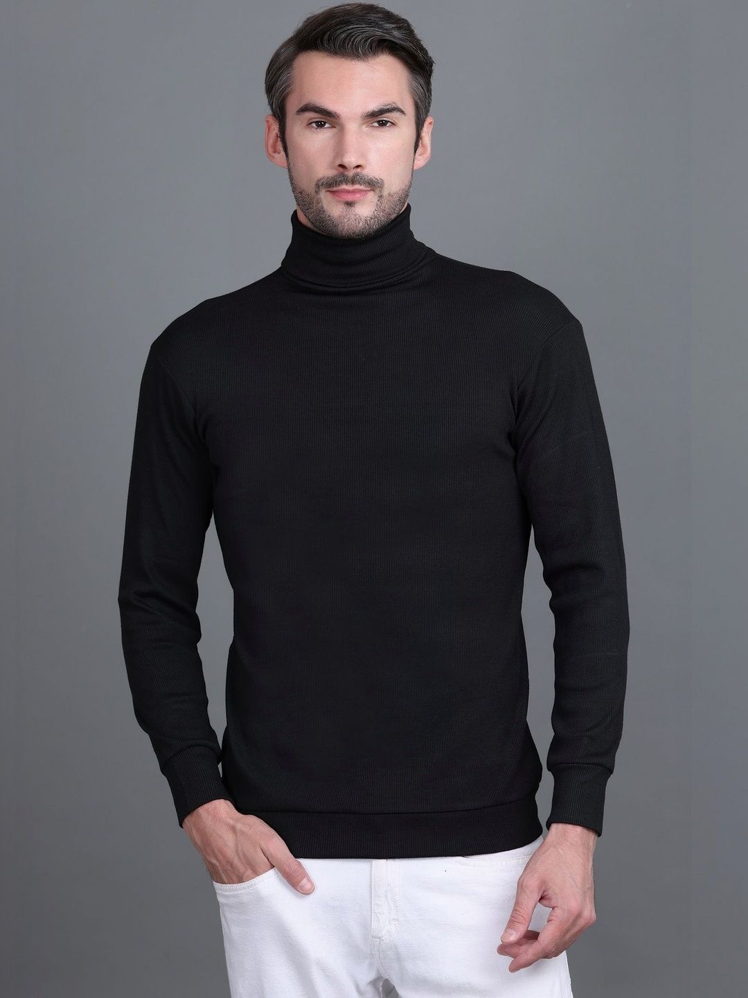 Moda Rapido Men Ribbed Woollen Pullover-picture-21