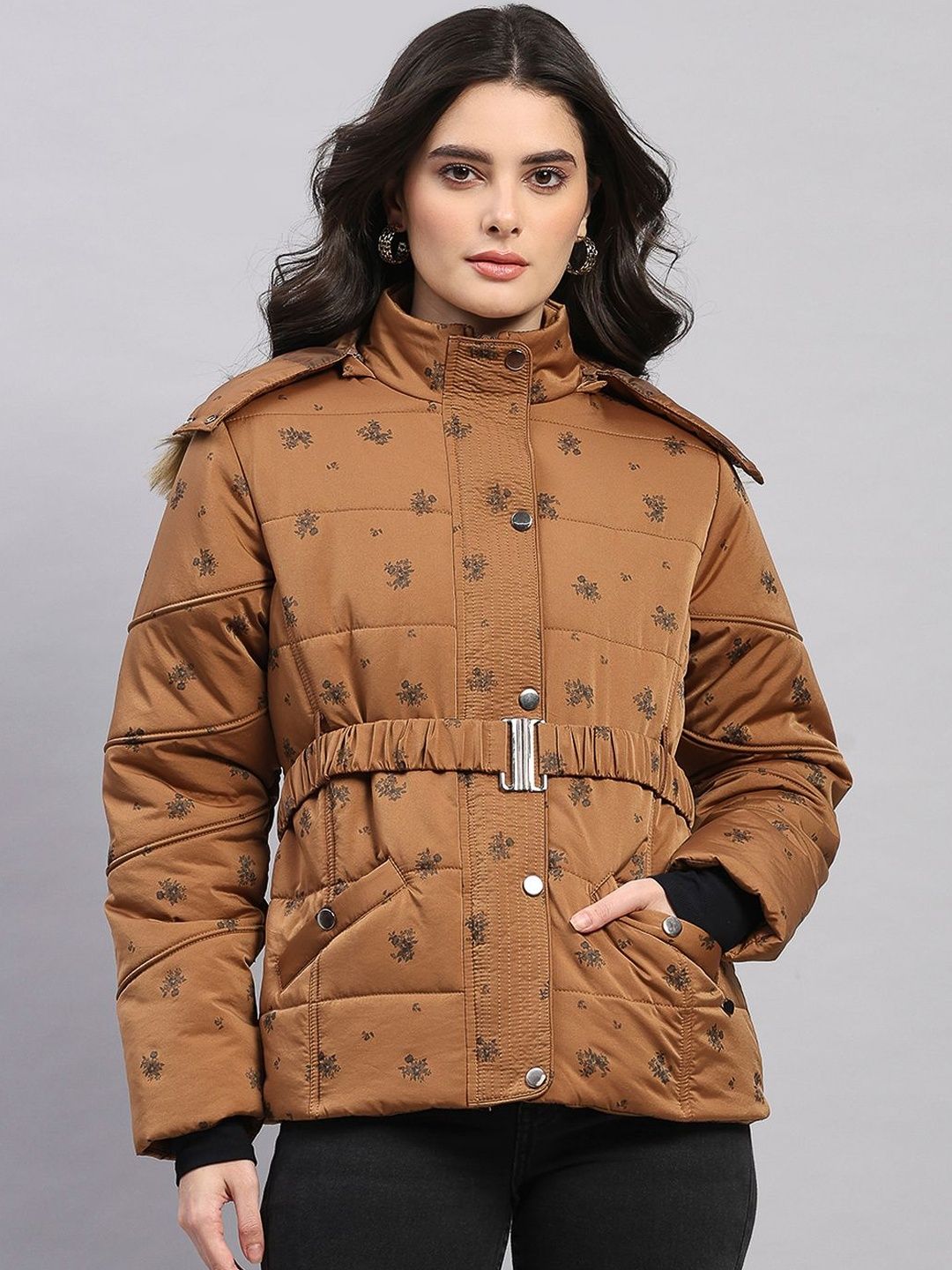 Monte Carlo Women Floral Outdoor Puffer Jacket-picture-28