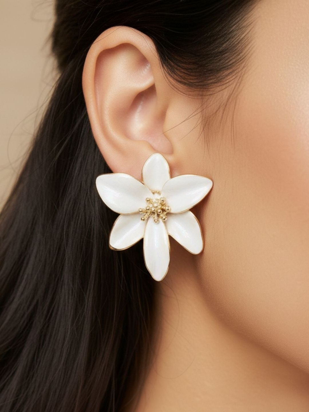 FIMBUL Floral Studs Earrings-picture-11