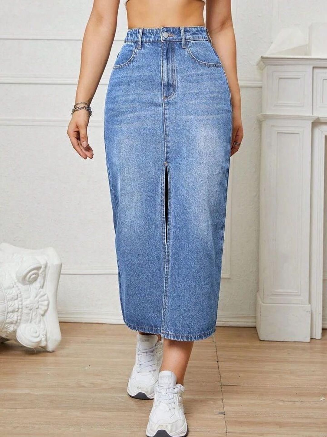 HUNTER & HAYES Midi Straight Skirts-picture-29