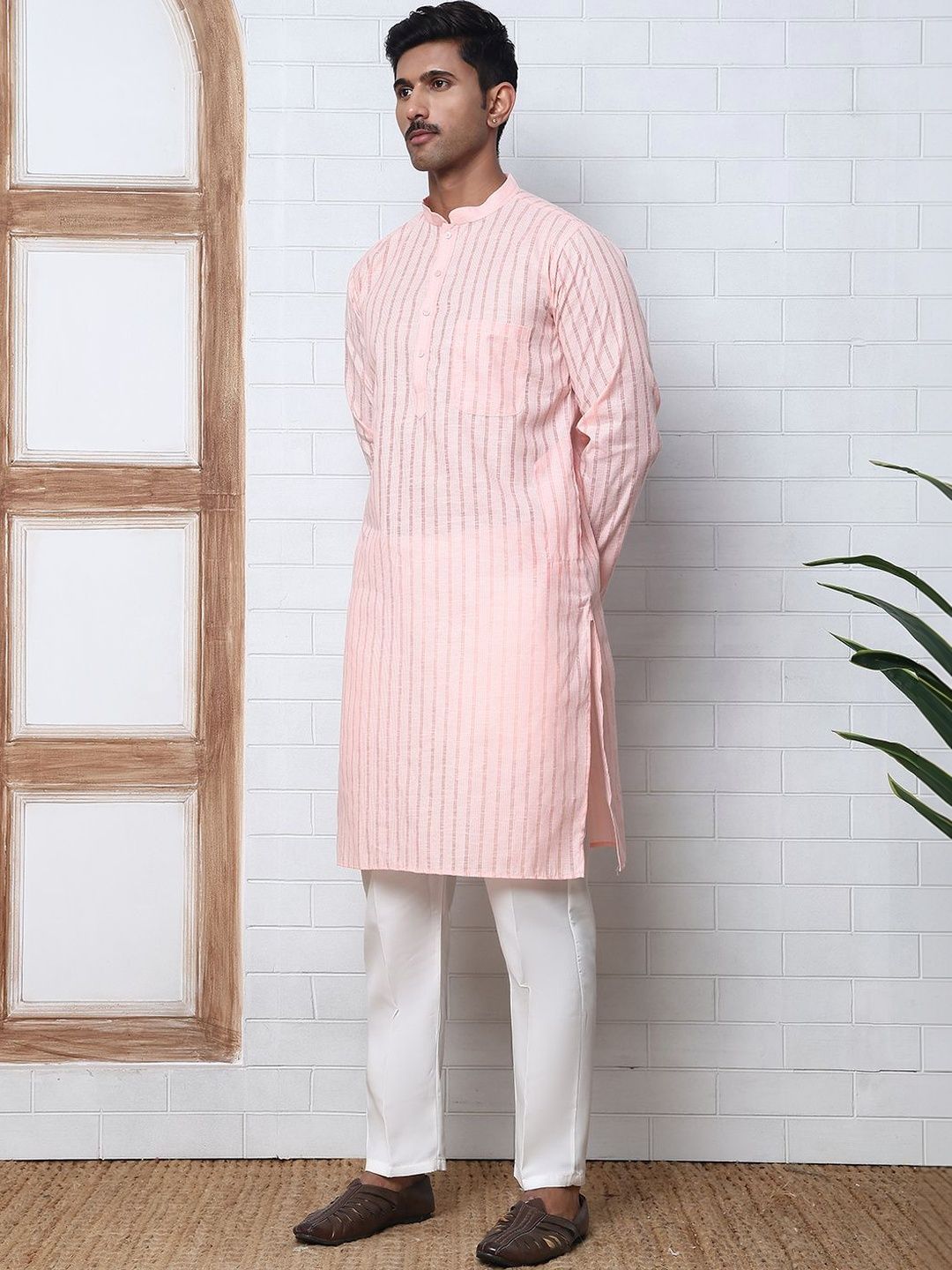 Jompers Men Striped Regular Kurta with Pyjamas-picture-30