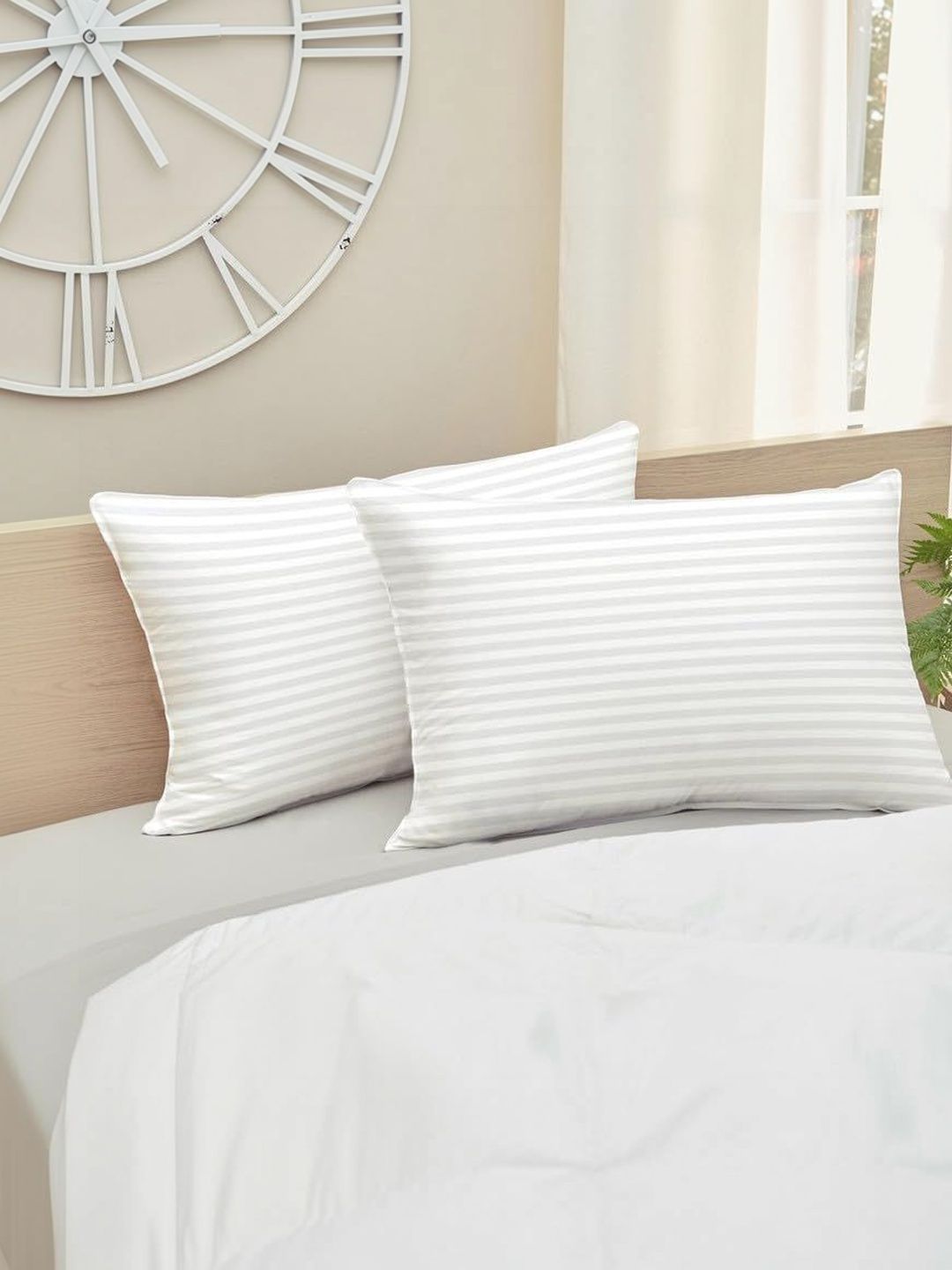 Utopia Bedding White Set Of 2 Cotton Filled Cotton Ultra Soft Sleep Pillow-picture-44