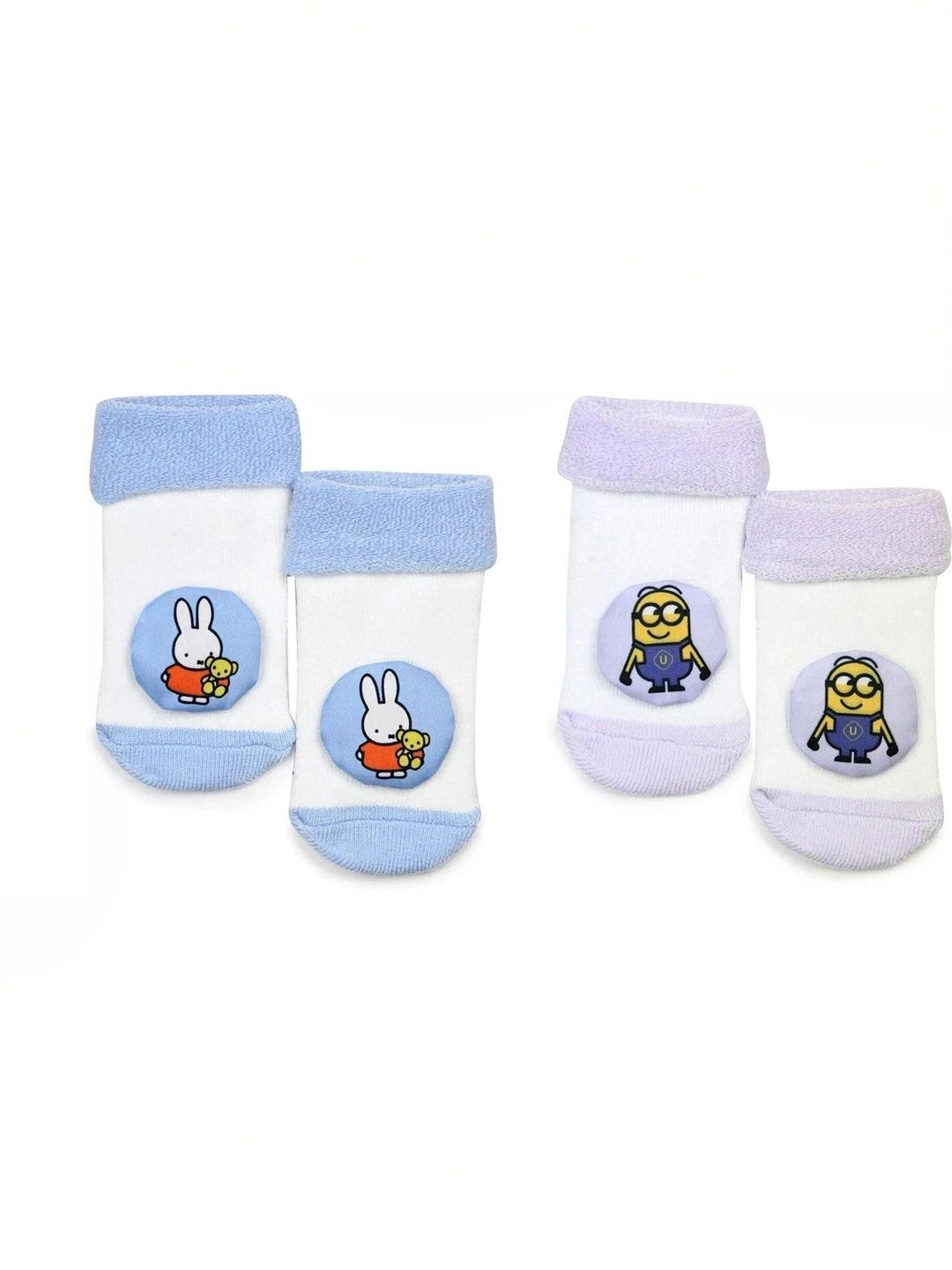SOXBAE Infants Pack Of 2 Patterned Ankle Length Socks-picture-30