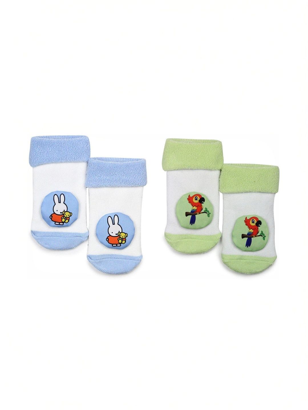 SOXBAE Infants Pack Of 2 Patterned Cotton Ankle Length Socks-picture-58