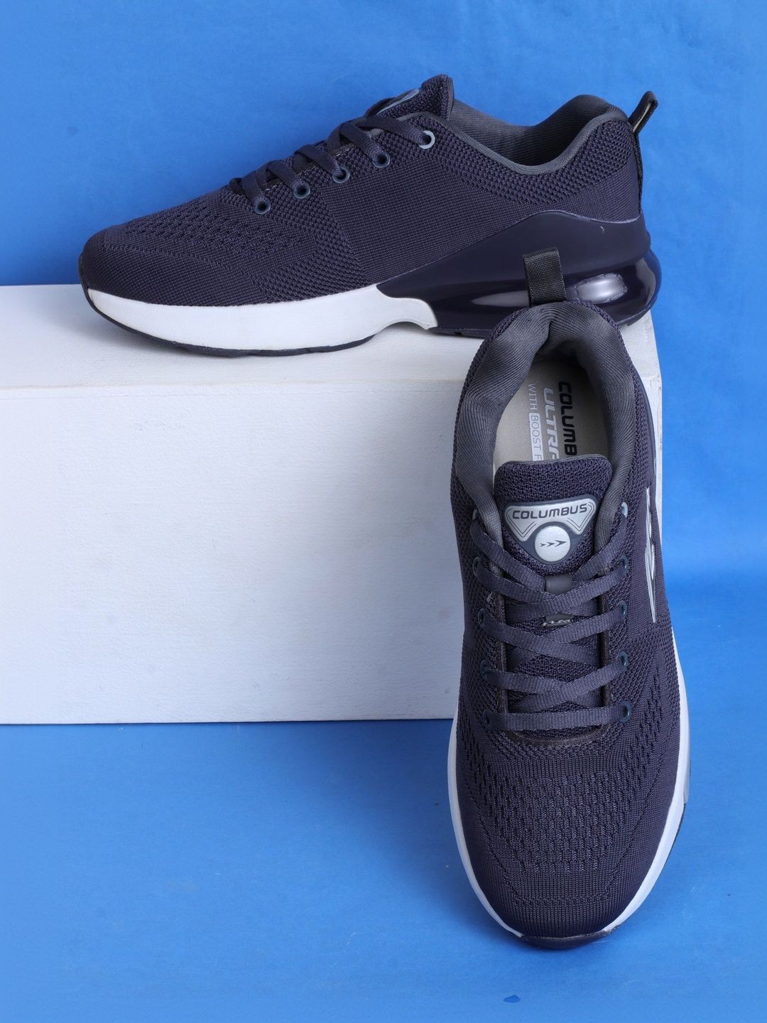 Columbus Men Mesh Running Non-Marking Shoes-picture-30