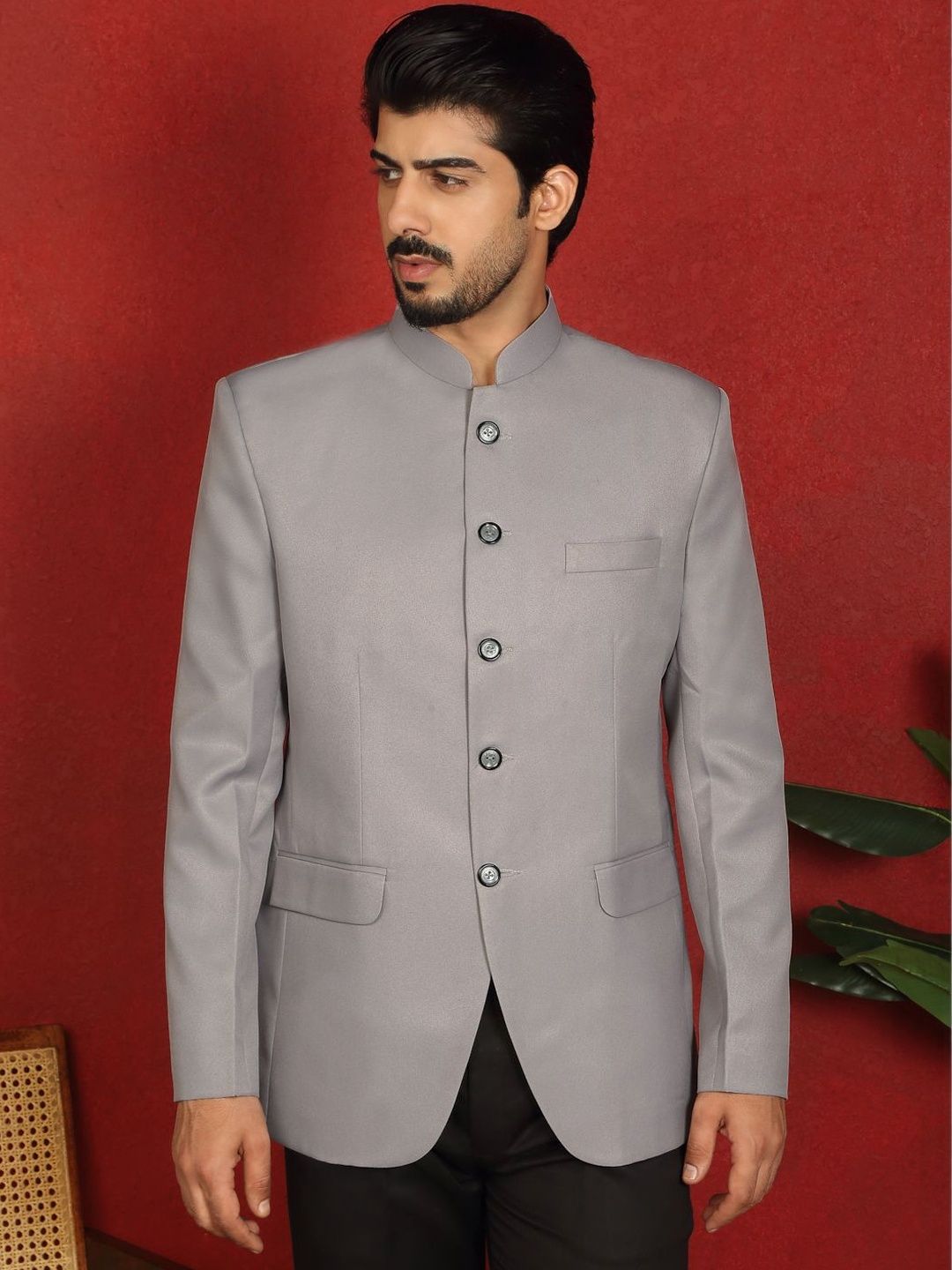 KRAFT INDIA Men Mandarin Collar Blazers-picture-37
