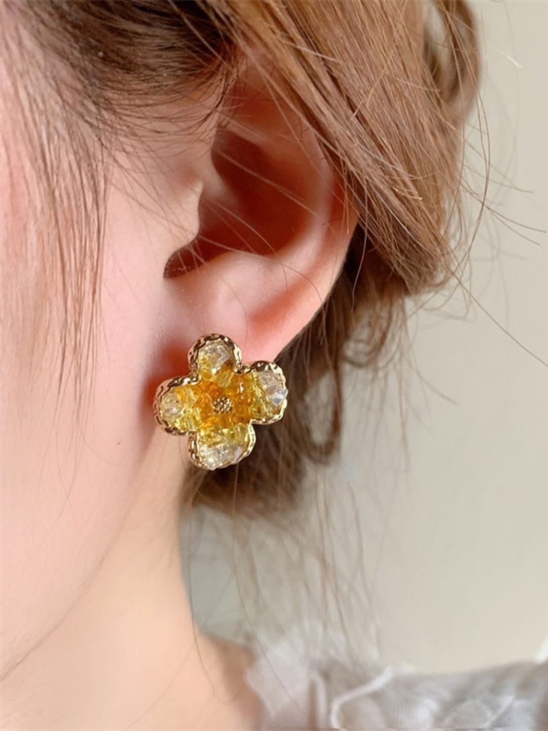 FIMBUL Floral Studs Earrings-picture-34