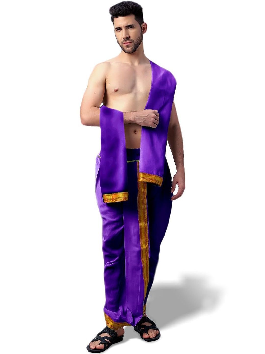 Spewim Men Cotton Dhotis-picture-12