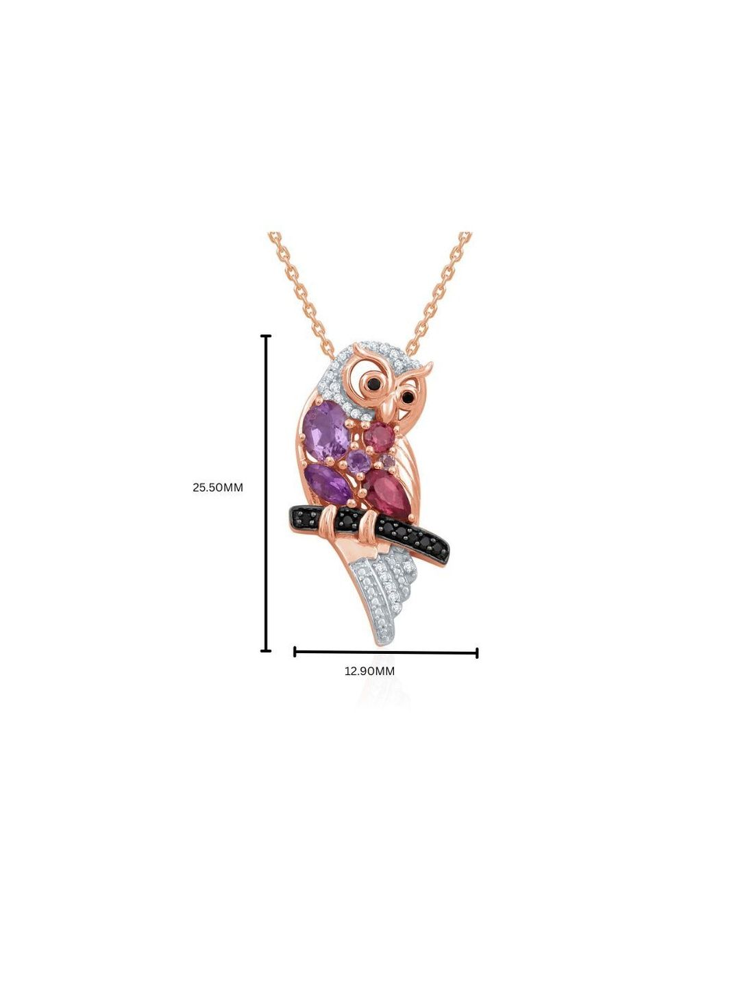 MIVRAA 9KT Gold Wise Whimsy Owl Pendant - 2.46 g-image-27