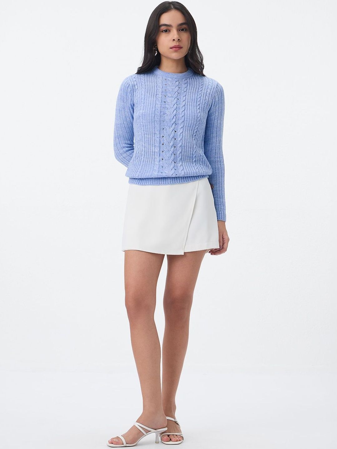 The Souled Store Women Cable Knit Pullover-picture-10