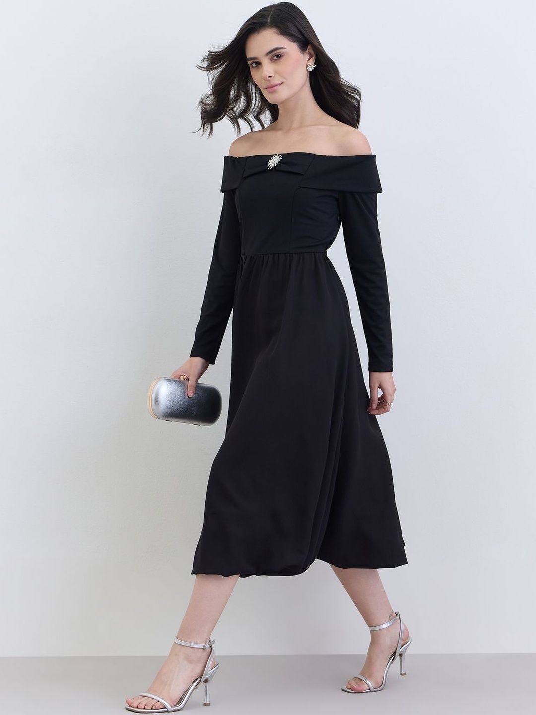 funeral black dress plus size Eva USA 3470 for Women and Ladies Outfit Black & White Color Size:Xsmall dressmoment