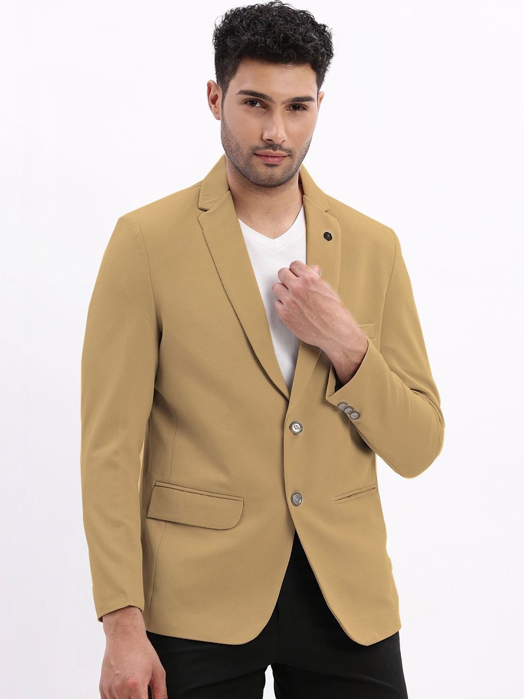 SHOWOFFFF Single-Breasted Slim Fit Blazers-picture-14
