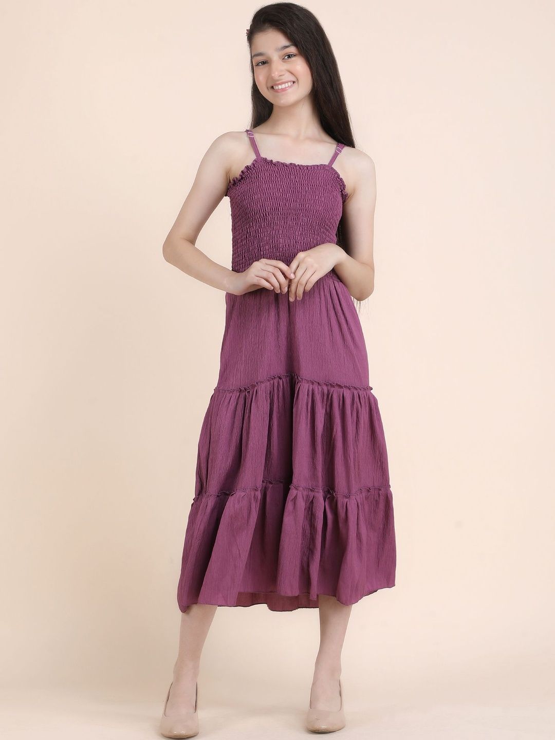 FIXOCRA Crepe A-Line Midi Dress-picture-38