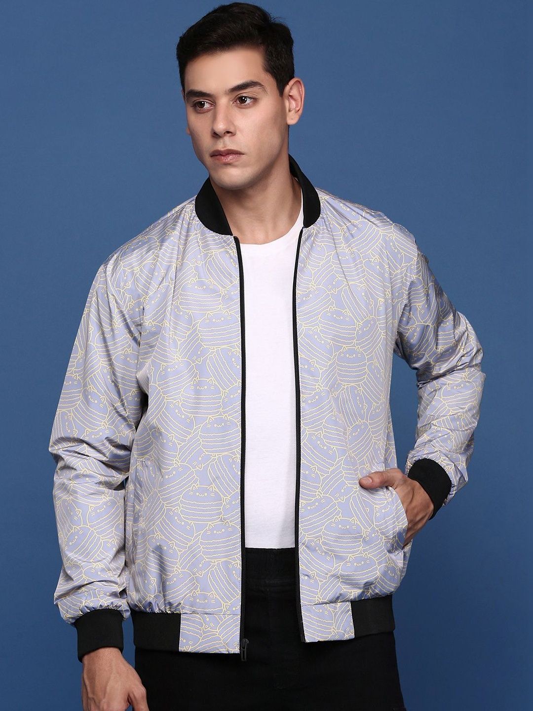 SHOWOFFFF Men Lightweight Bomber Jacket-image-20