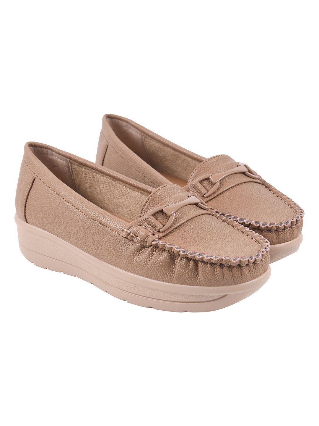 Shoetopia Women Textured Loafers-picture-13