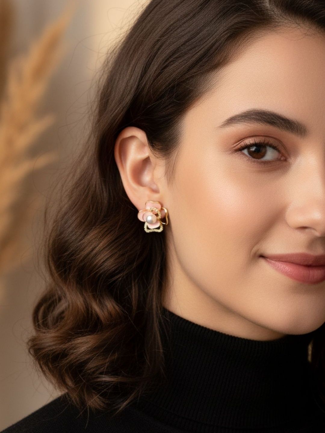 FIMBUL Floral Studs Earrings-picture-14