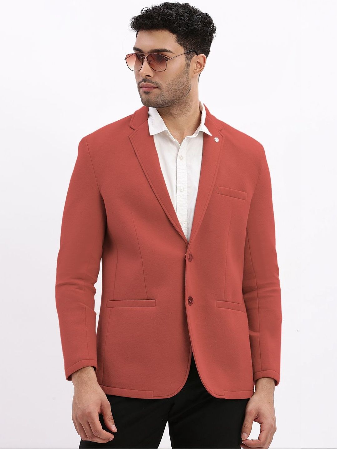 SHOWOFFFF Single-Breasted Slim Fit Blazers-picture-15