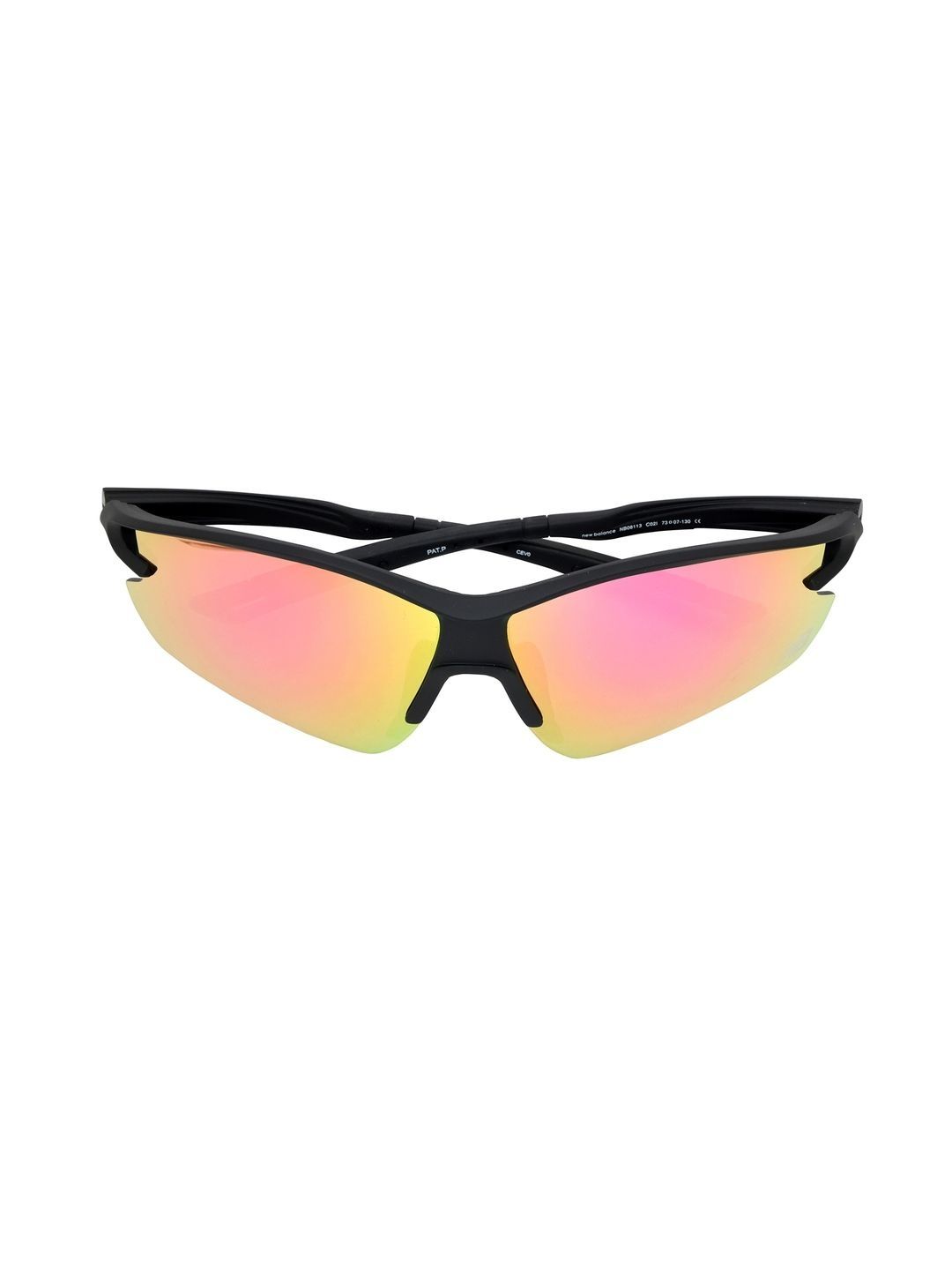 New Balance Unisex Pink Lens & Black Sports Sunglasses with-picture-12