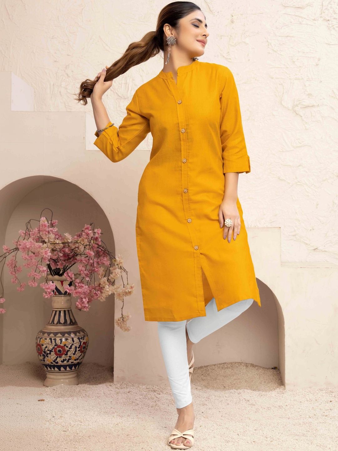 Moda Rapido Women Thread Work Floral Kurta-picture-32