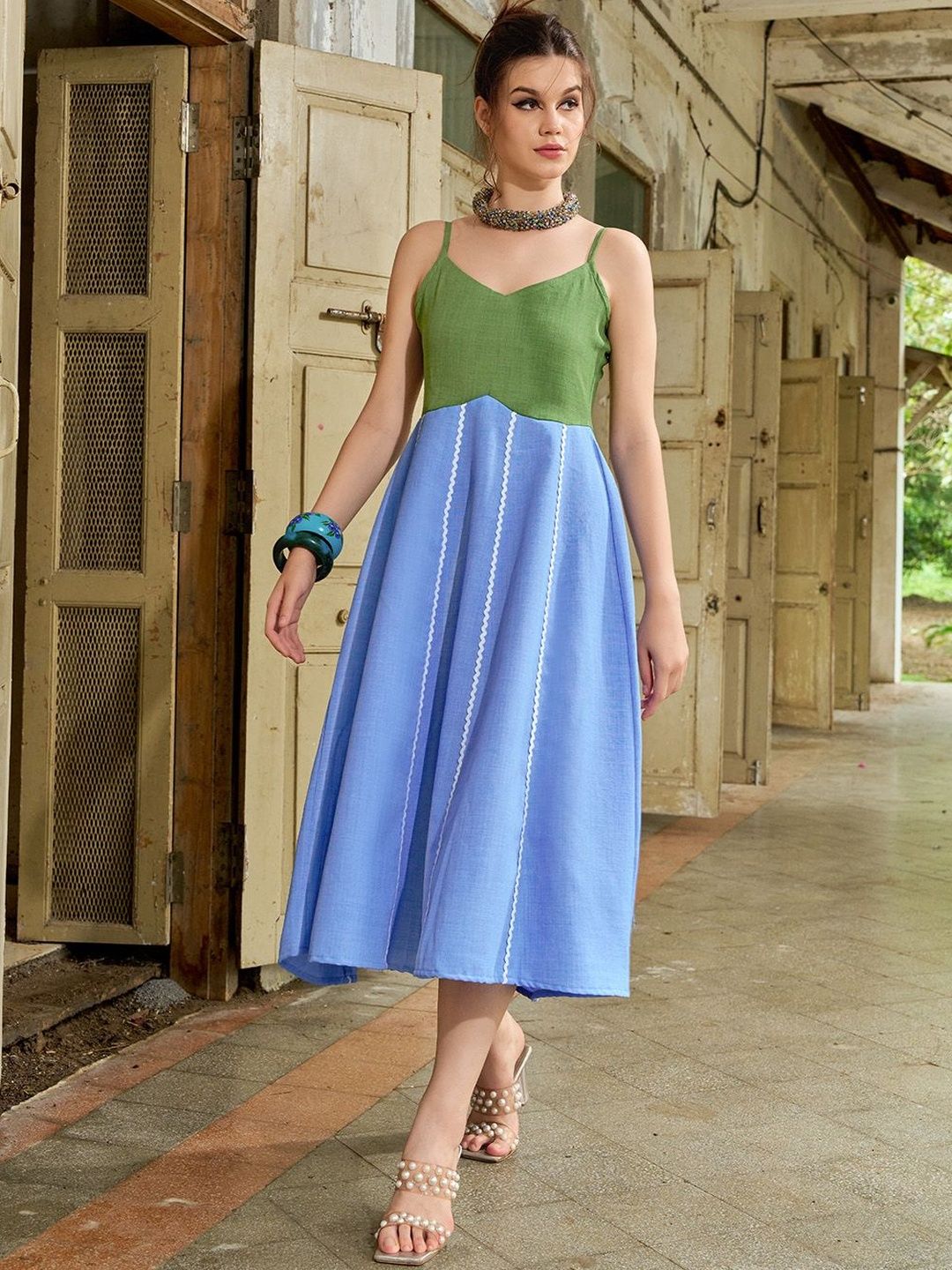 Obshivka  Printed Fit and Flare Dress main image 0