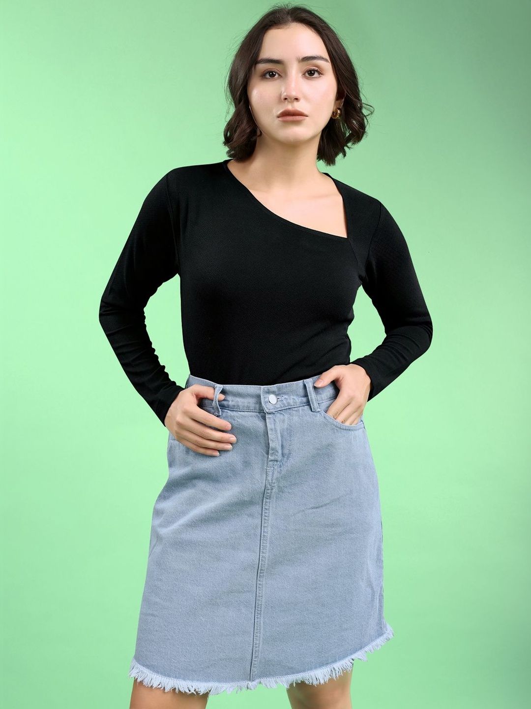 PURVAJA Women Fitted Regular Sleeves V-Neck Solid Top-picture-27